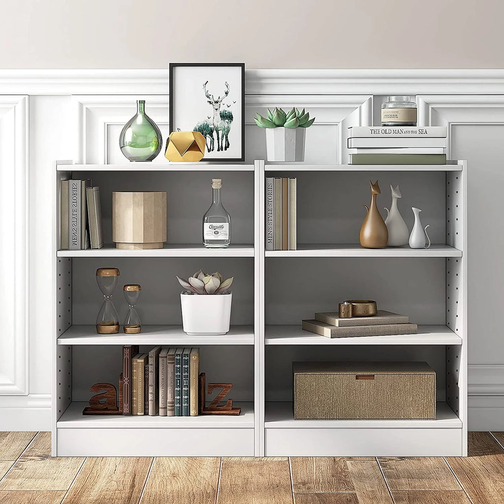 3-Tier Open Bookcase with Adjustable Shelves S82145