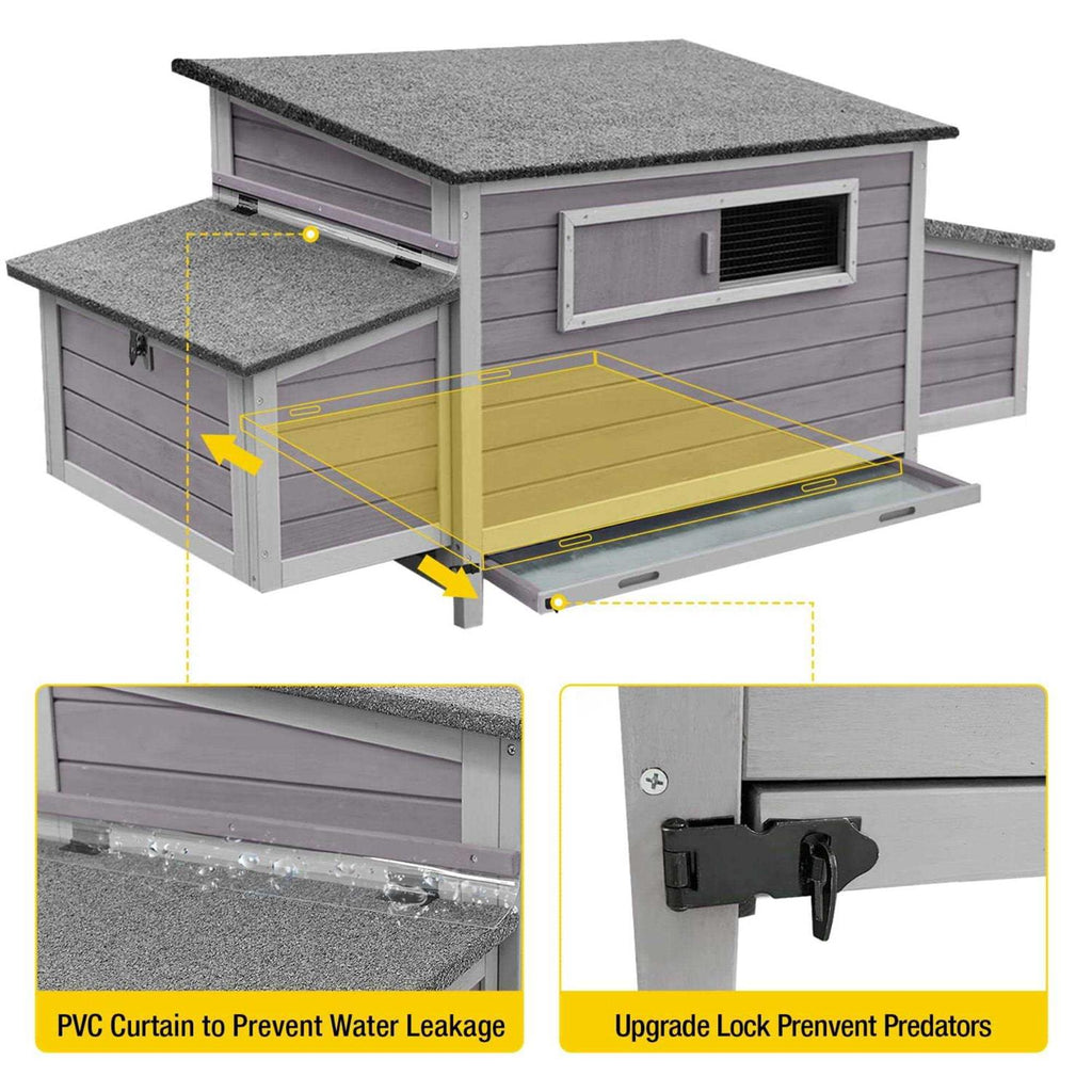 Chicken Coop with 2 Nesting Boxes T648