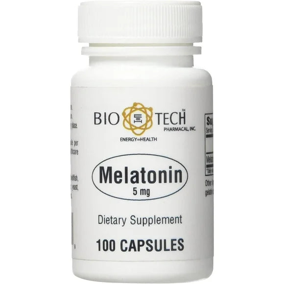 Melatonin 5 mg 100 Capsules Supplement N84559