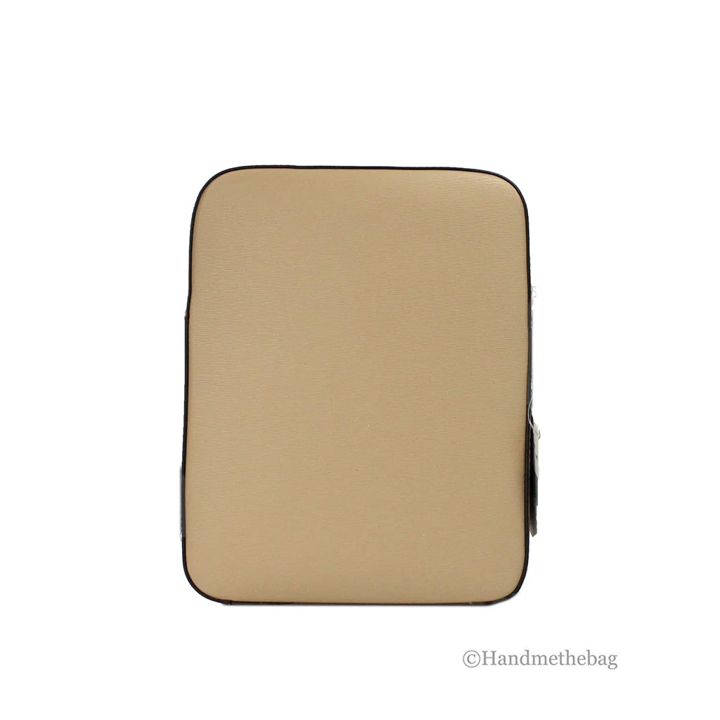 Camel Crossgrain Leather Crossbody Bag L601364