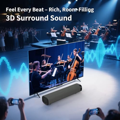 50W Bluetooth Soundbar with 3D Surround Sound V8147