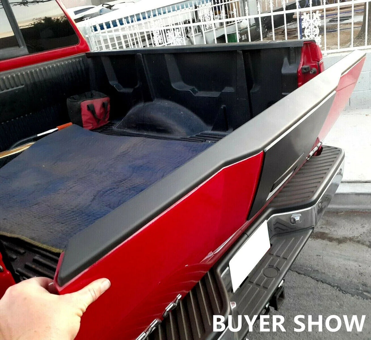 Tailgate Cover Cap Top Protector ABS Plastic 63.66" Length X848
