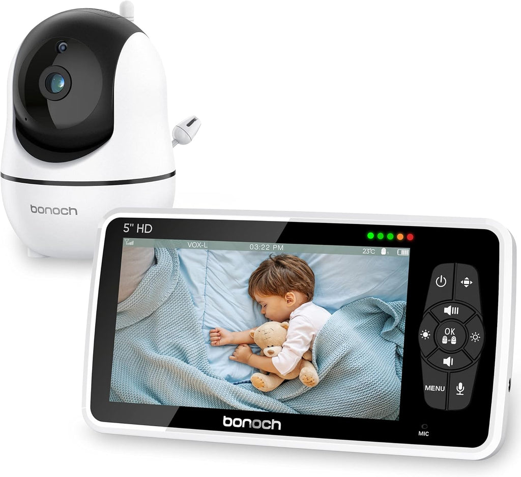 720P 5 HD Display Night Vision Video Baby Monitor with Camera and Audio R173806