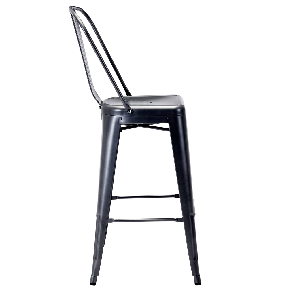 White Metal Bar Stools (Set of 4) F75940