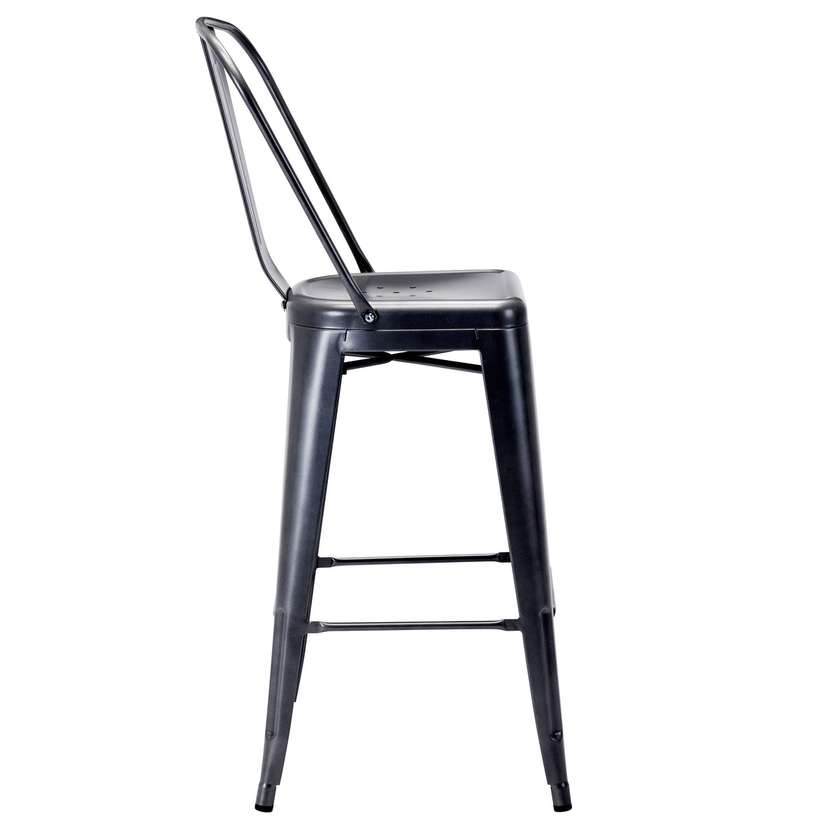 White Metal Bar Stools (Set of 4) F75940