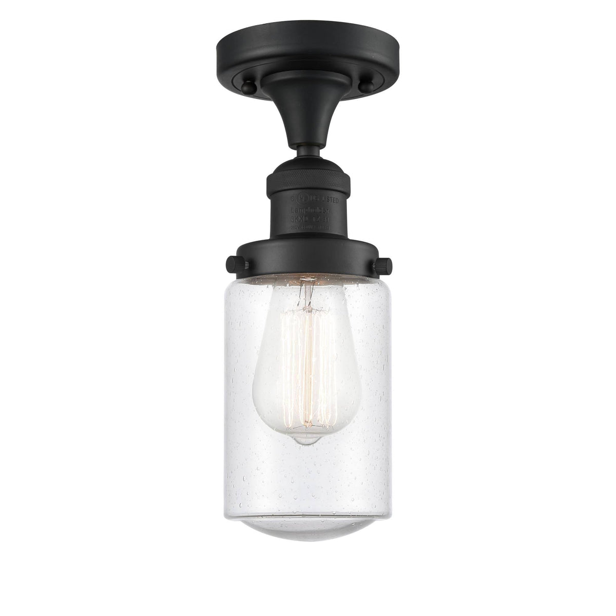 Brushed Satin Nickel Semi-Flush Mount Light B813