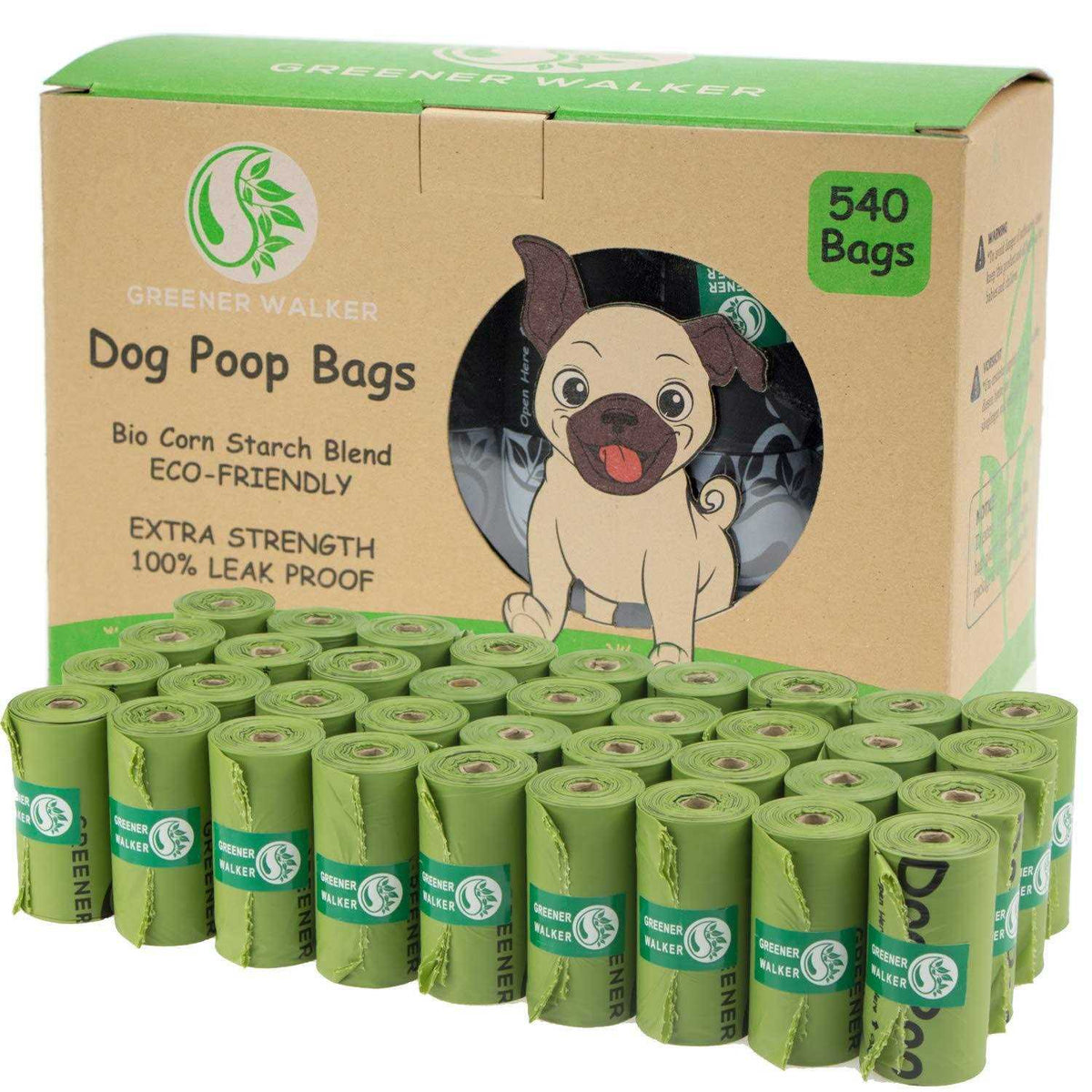 540 Bags Extra Thick Strong Leak Proof Dog Waste Bags V5771