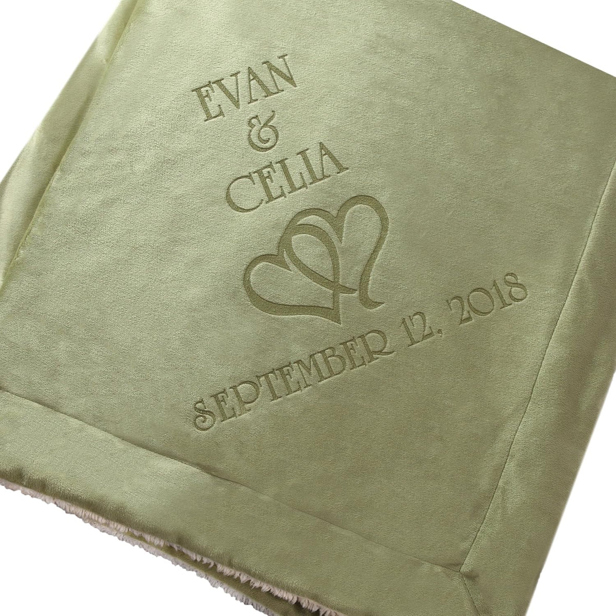 Hearts Wedding Couple Gifts Blanket I6773