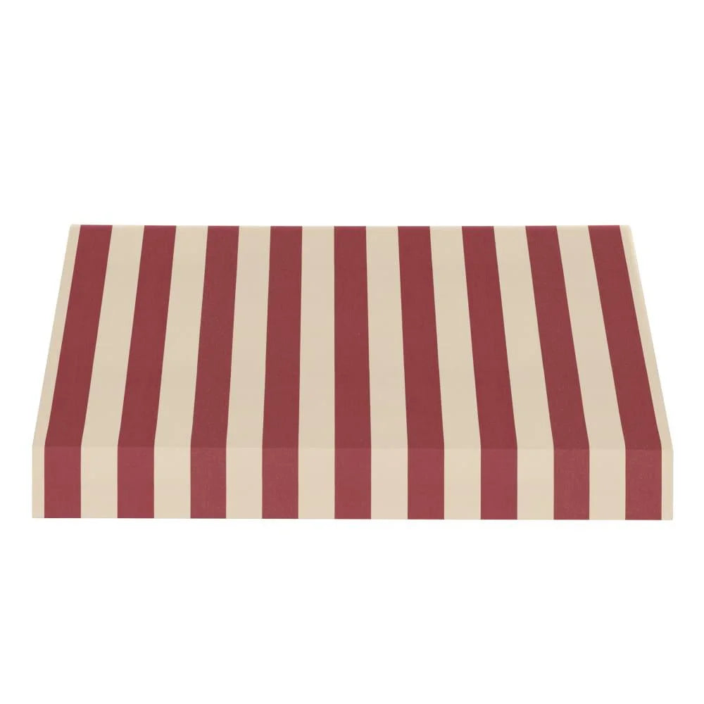 Burgundy/Tan Stripe Acrylic Fixed Awning X199