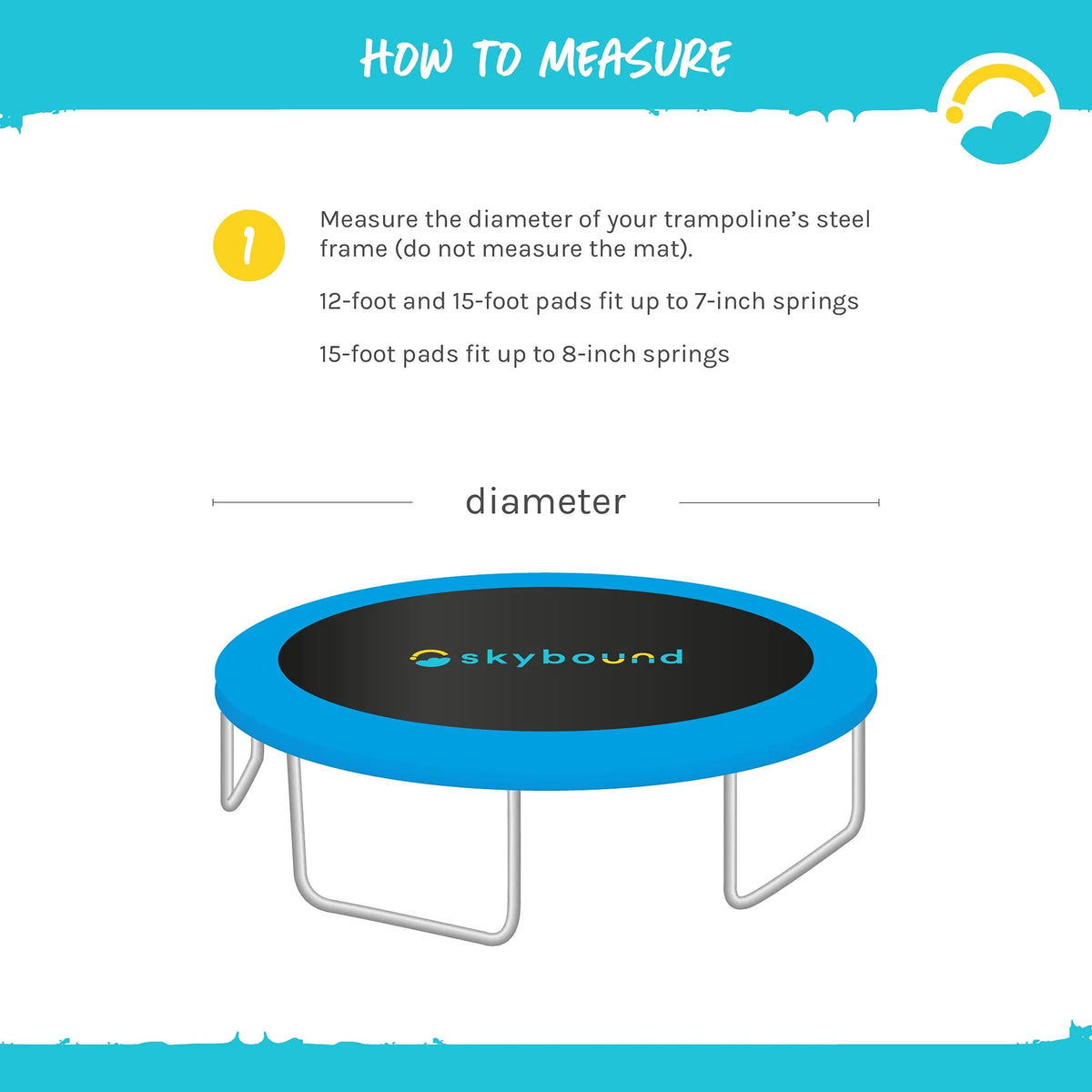 Trampoline Safety Pad for 15FT Frame, Two Pieces P78450