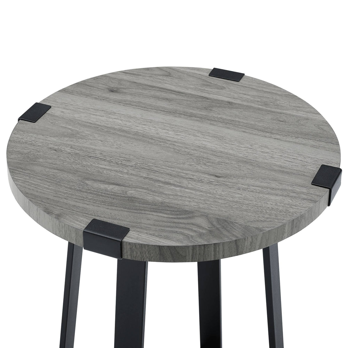 Slate Gray Round Side Table L907