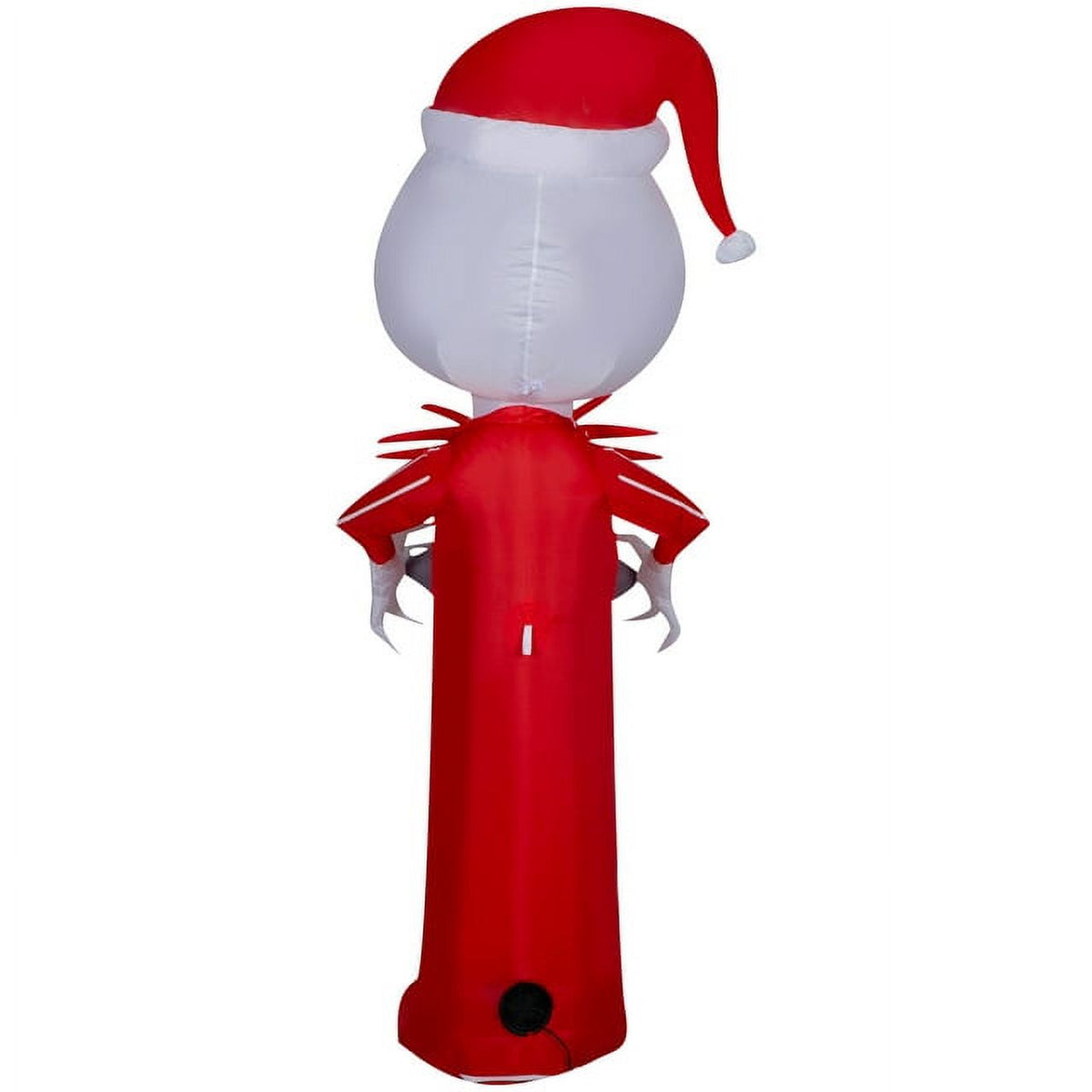 5.5 Foot Stylized Jack Skellington Inflatable with Spider Snowflake and Sally Holding Wreath Y5095