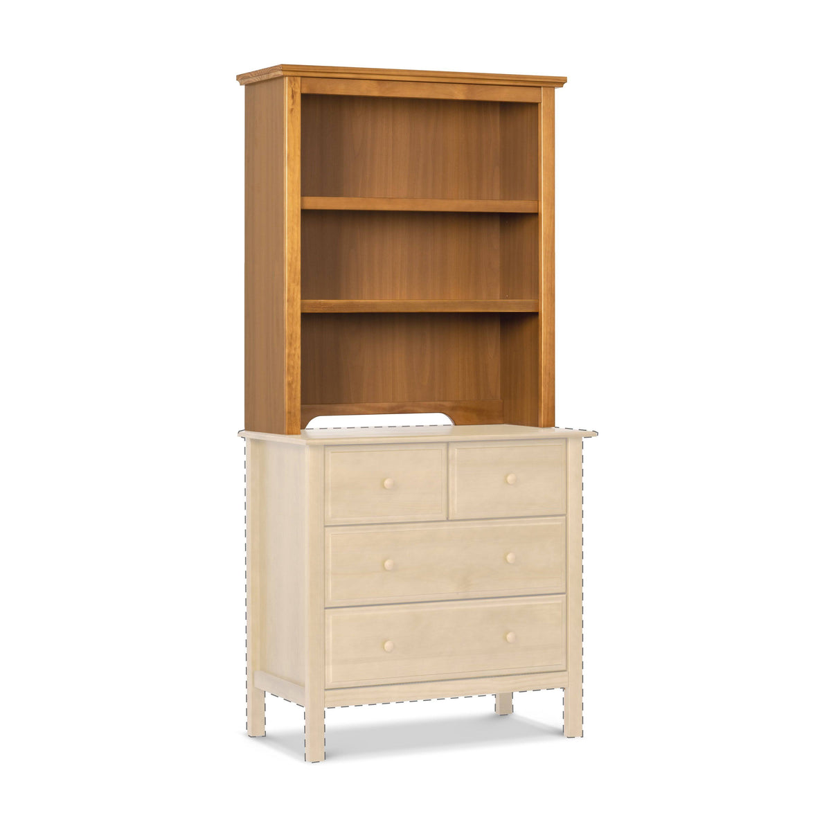 White Bookcase/Hutch B135