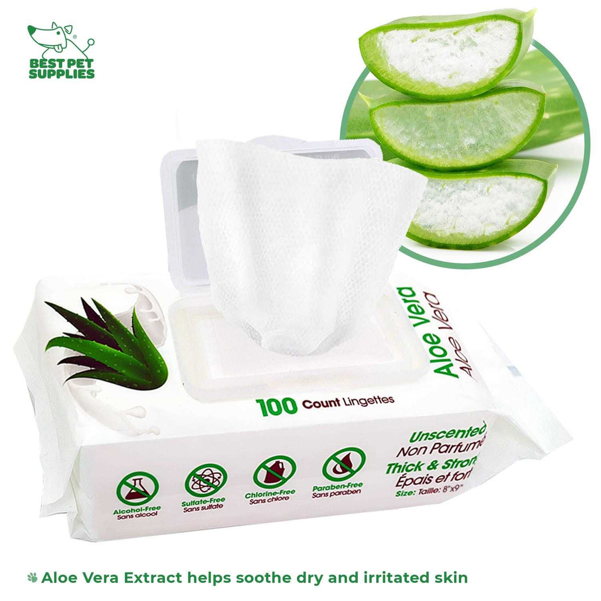 Pet Grooming Wipes for Dogs & Cats, 400 Pack P6547