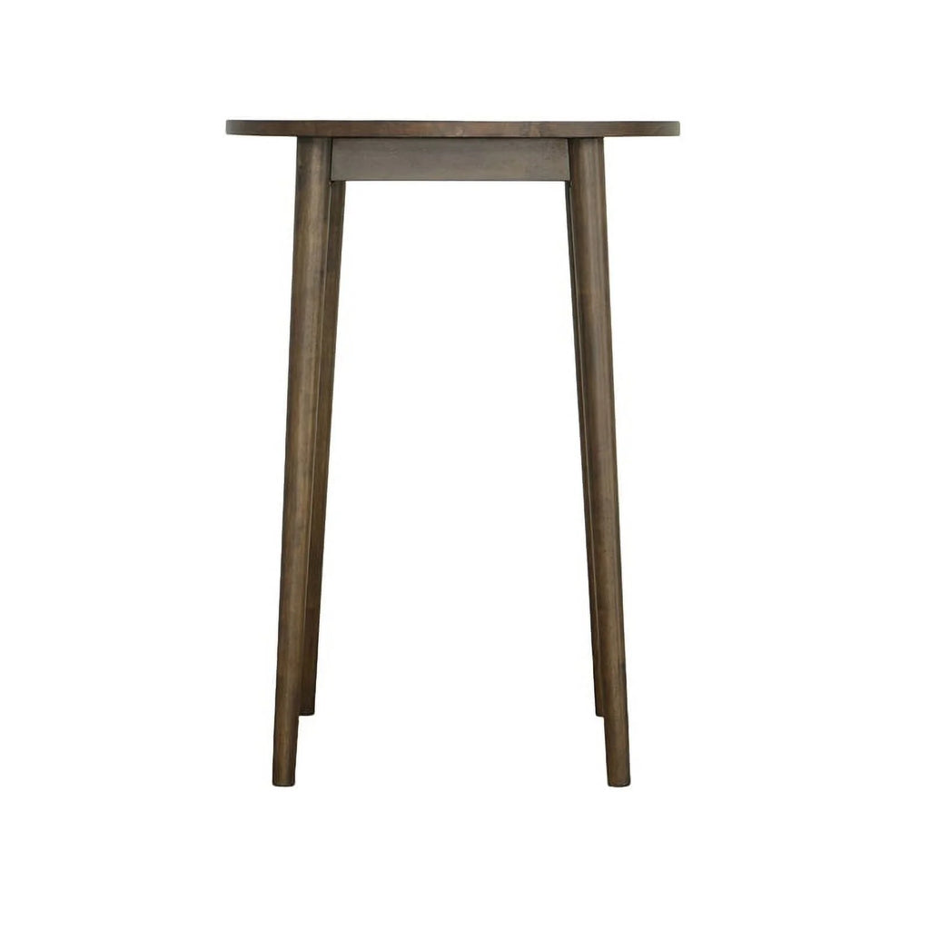Wood Round Bar/Pub Table in Walnut Brown P19039