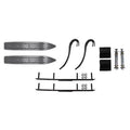 7 1/4 inch Snowmobile Skis with 4 inch Round Bars Kit W263