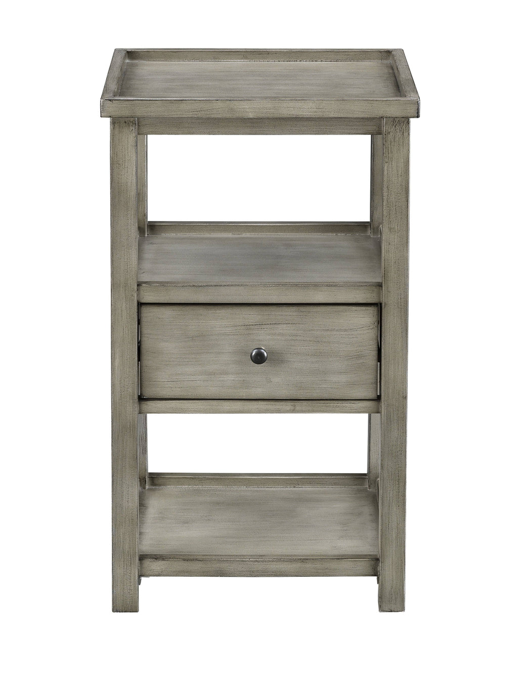 Grey One Drawer Chairside Table F4848
