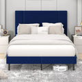 Queen Velvet Upholstered Bed Frame J78521