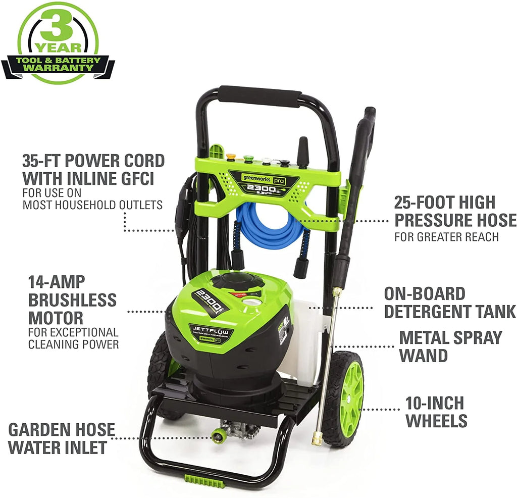 2300-PSI 14 Amp 2.3-GPM Brushless Pressure Washer O149