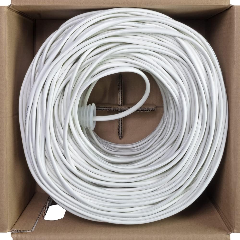 500ft 16/4 AWG 4 Conductor White Speaker Cable P72144