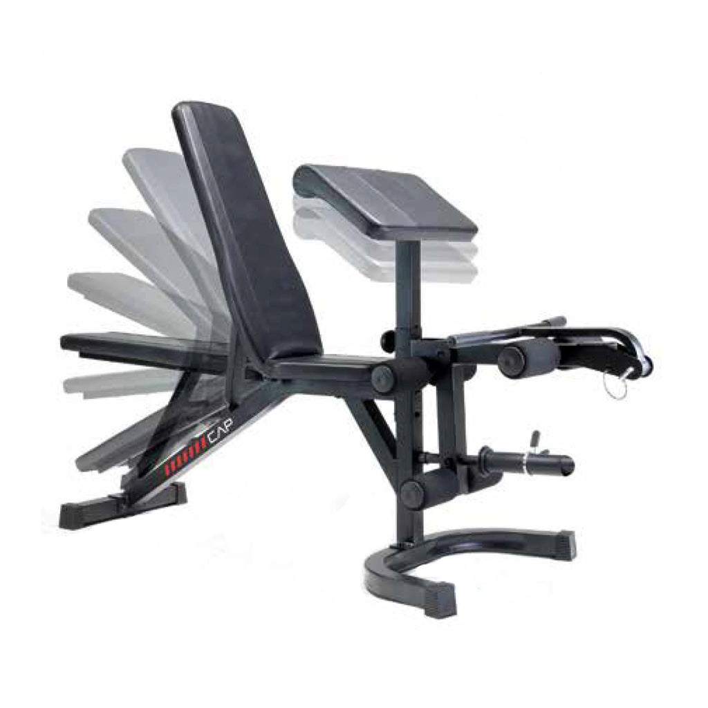 Adjustable Utility Weight Bench with Preacher Curl and Leg Press Attachment T78505