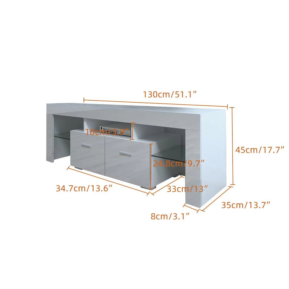 White Modern Rectangle Coffee Table A86562