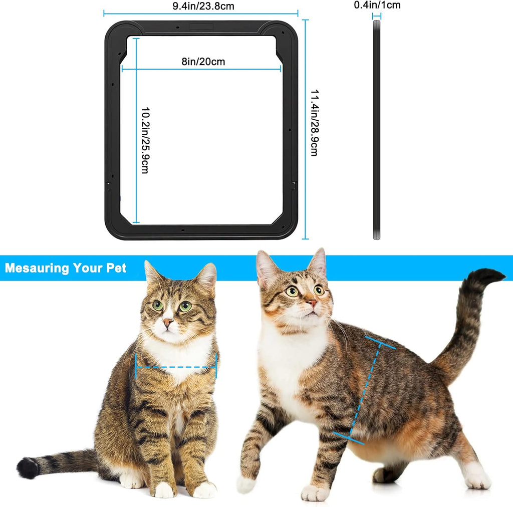 Lockable Magnetic Flap Pet Screen Door, Pack of 2 T778