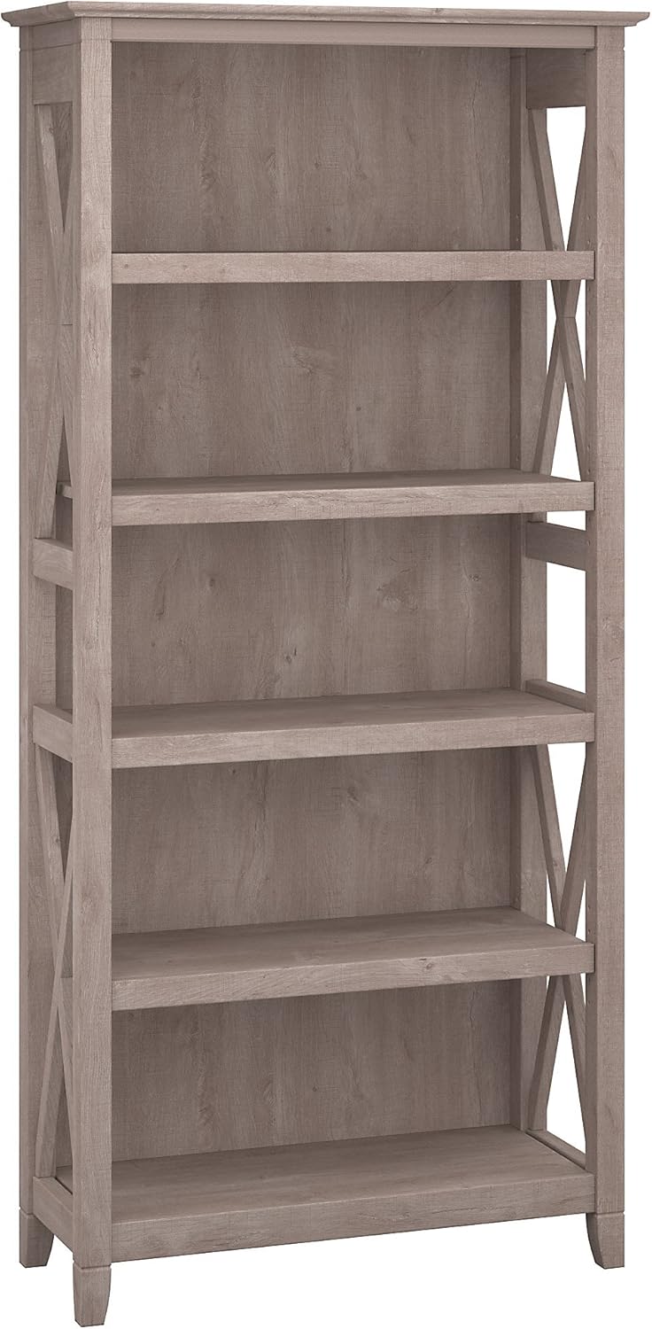 5 Shelf Bookcase, Pure White Oak N549