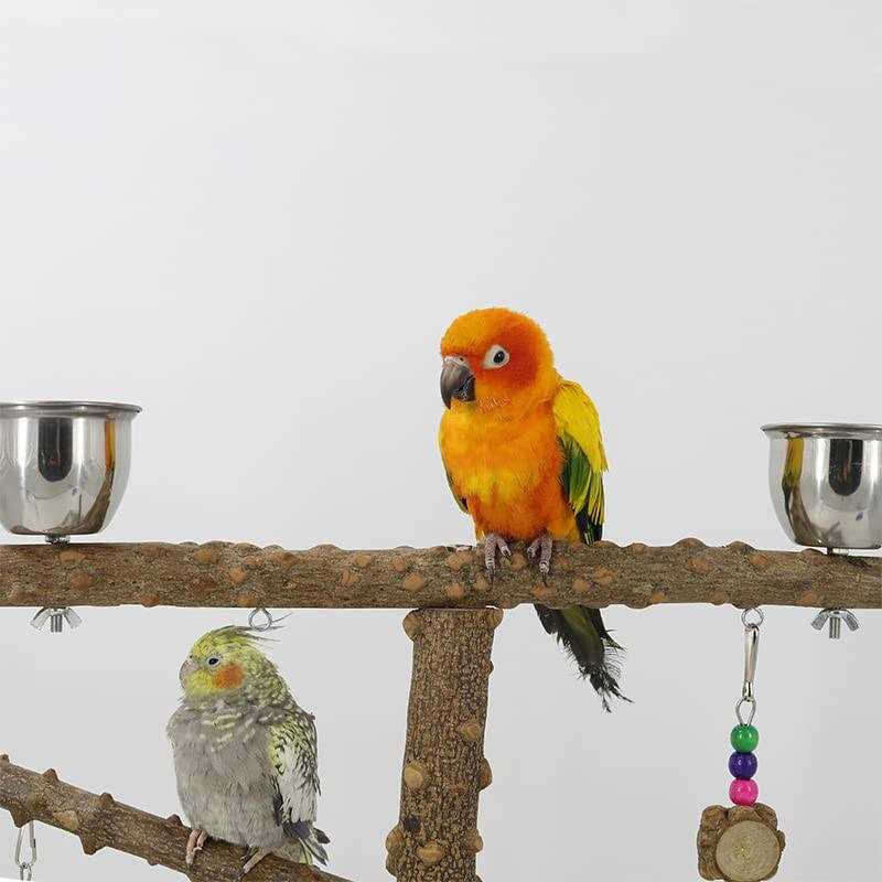 Wood Bird Perch Platform Stand A354