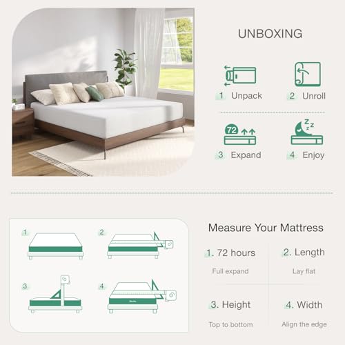 Full Size 12 Inch Memory Foam Mattress with Removable Washable Cover K598