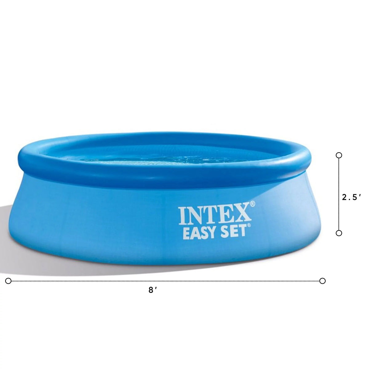 8ft x 30in Round Inflatable Above Ground Swimming Pool K6218