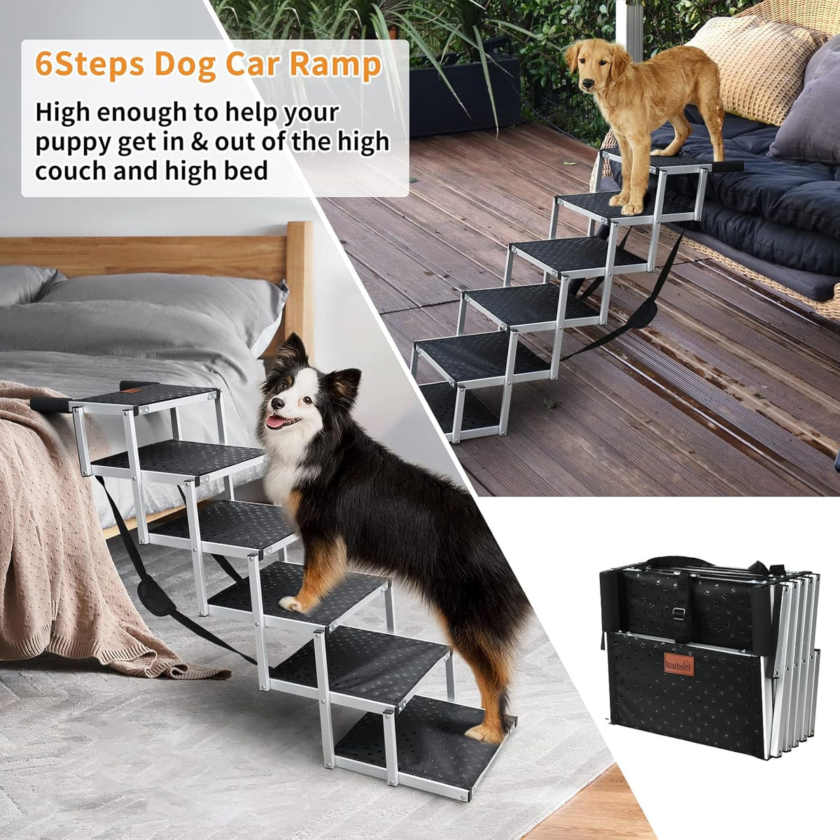 Folding Dog Ramp with Nonslip Surface O107