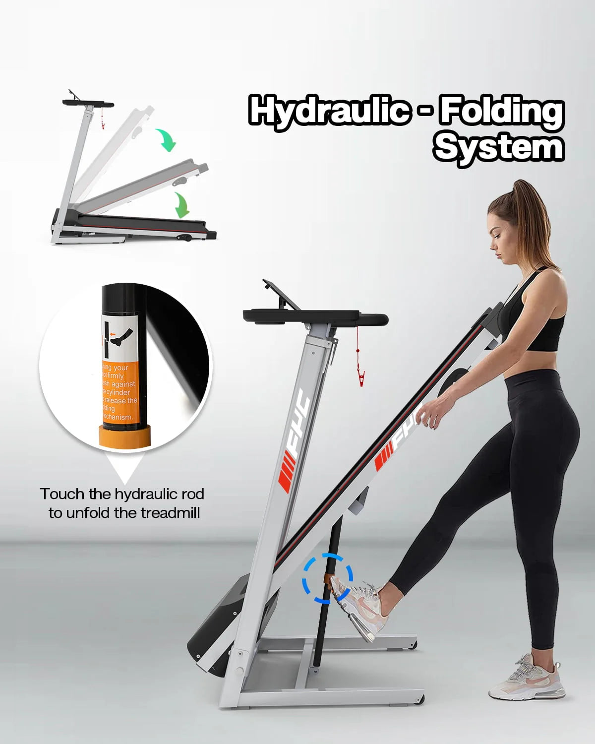 Folding Treadmill with Desk Electric Treadmill I33886