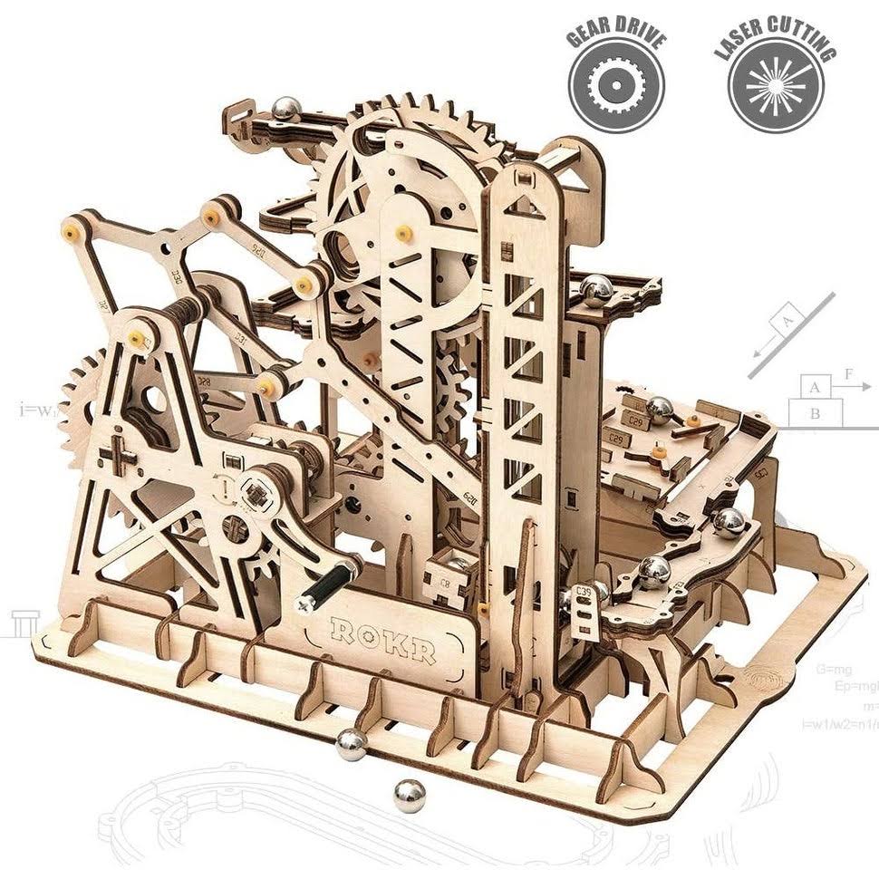 3D Wooden Puzzle Mechanical Model DIY Toy R48537