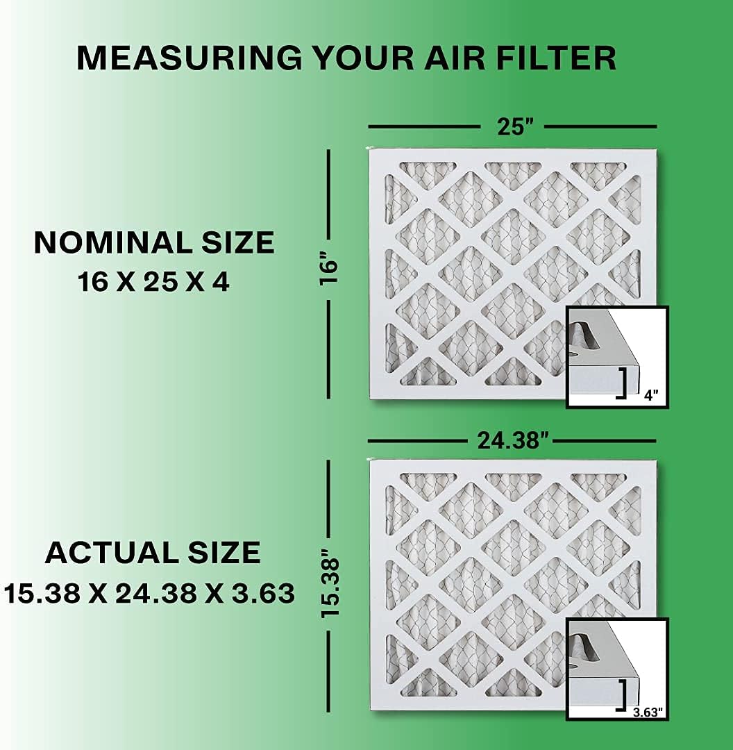 16x25x4 MERV 11 Pleated Air Filter (2-Pack) X6749