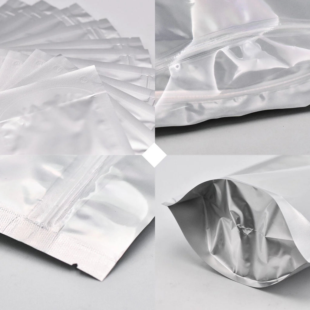 1 Gallon 60pcs Smell Proof Mylar Bags with Clear Window Z4504