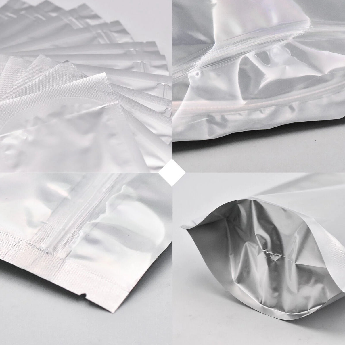 1 Gallon 60pcs Smell Proof Mylar Bags with Clear Window Z4504