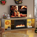Wash Grey Electric Fireplace TV Stand N954