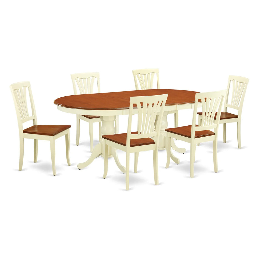 7 Piece Wood Dining Room Table Set M751119