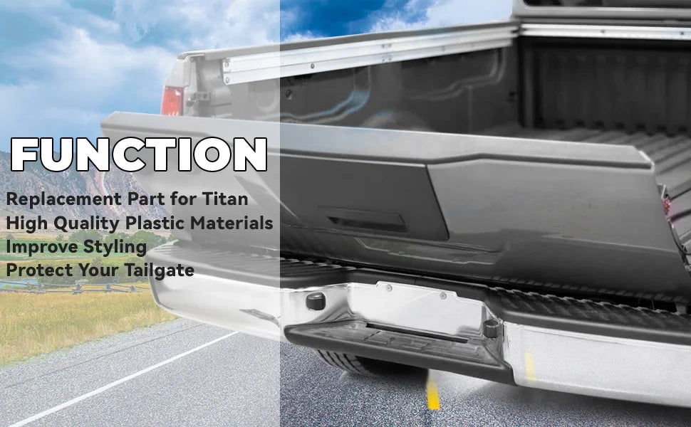 Tailgate Cover Cap Top Protector ABS Plastic 63.66" Length X848