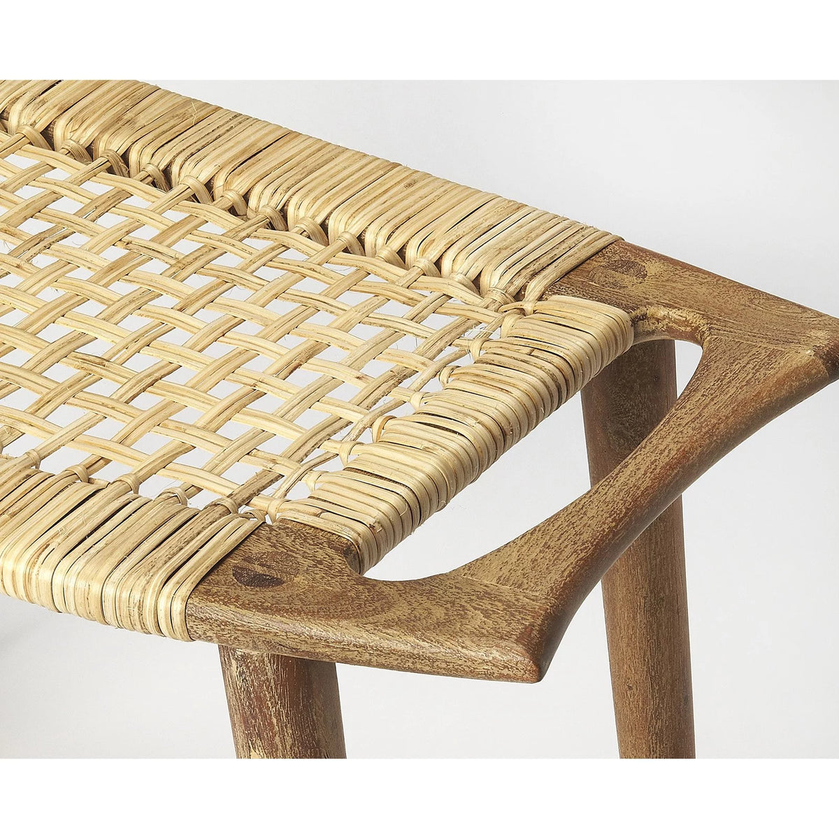 Black and Natural Foot Stool Y83652