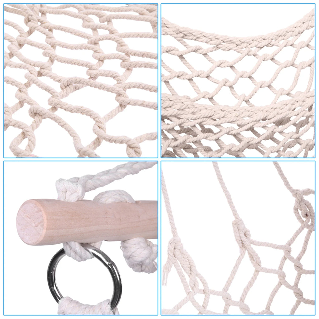 Beige Hanging Rope Air/Sky Chair Swing N115