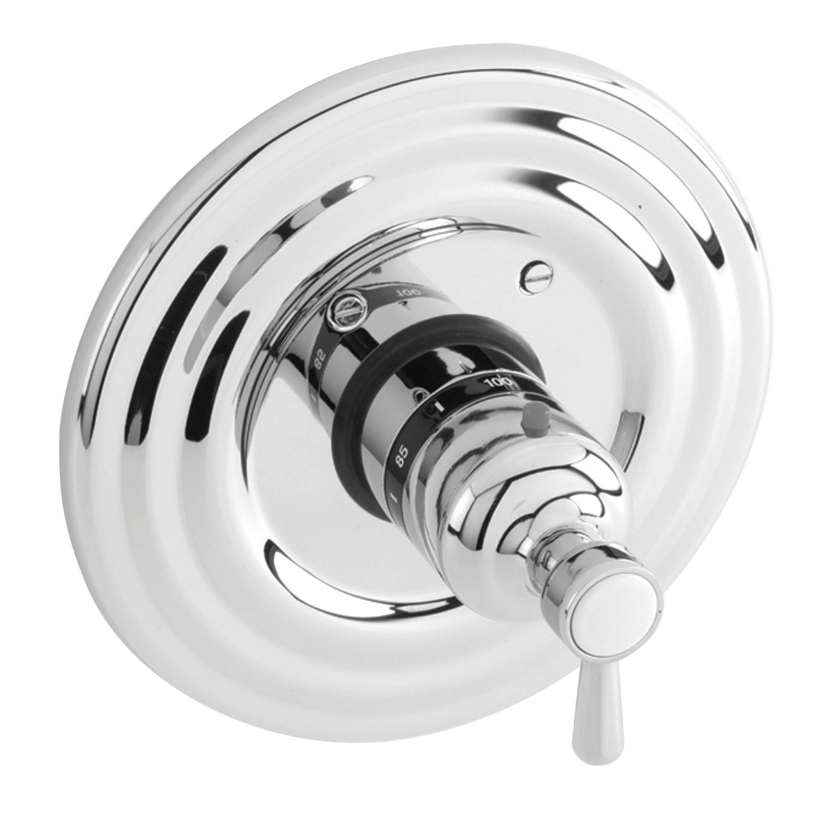 Weathered Copper Thermostatic Trim Plate with Handle W719228