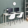 Contemporary Wood and Metal Computer Desk L31611