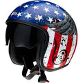 Open Face Helmet Red/Blue/White Medium G28958