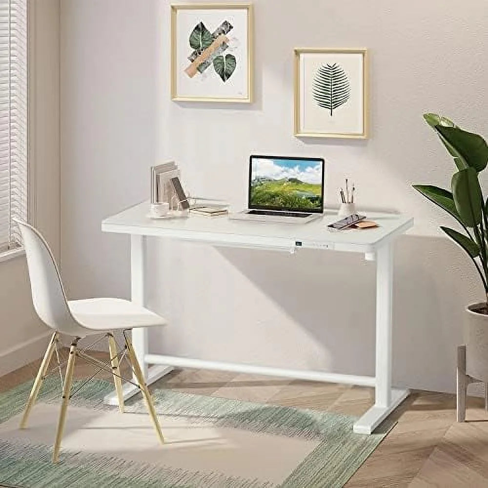 Electric Height Adjustable Standing Desk with Glass Top C7733