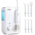 Water Flosser 600ML Oral Irrigator with 3 Flossing Modes, 10 Settings, 7 Tips, Pack of 2 J83650