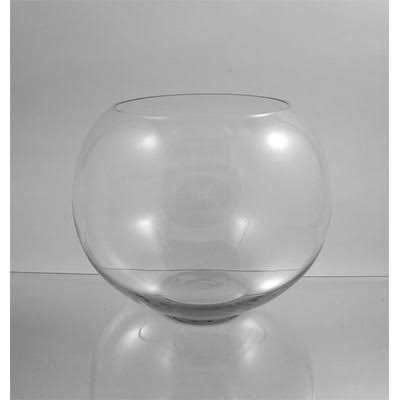 Clear Glass Bubble Bowl Vase M767677