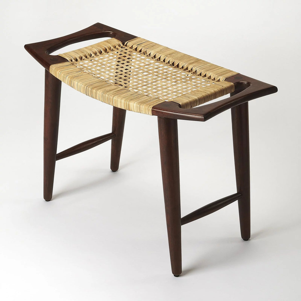 Black and Natural Foot Stool Y83652