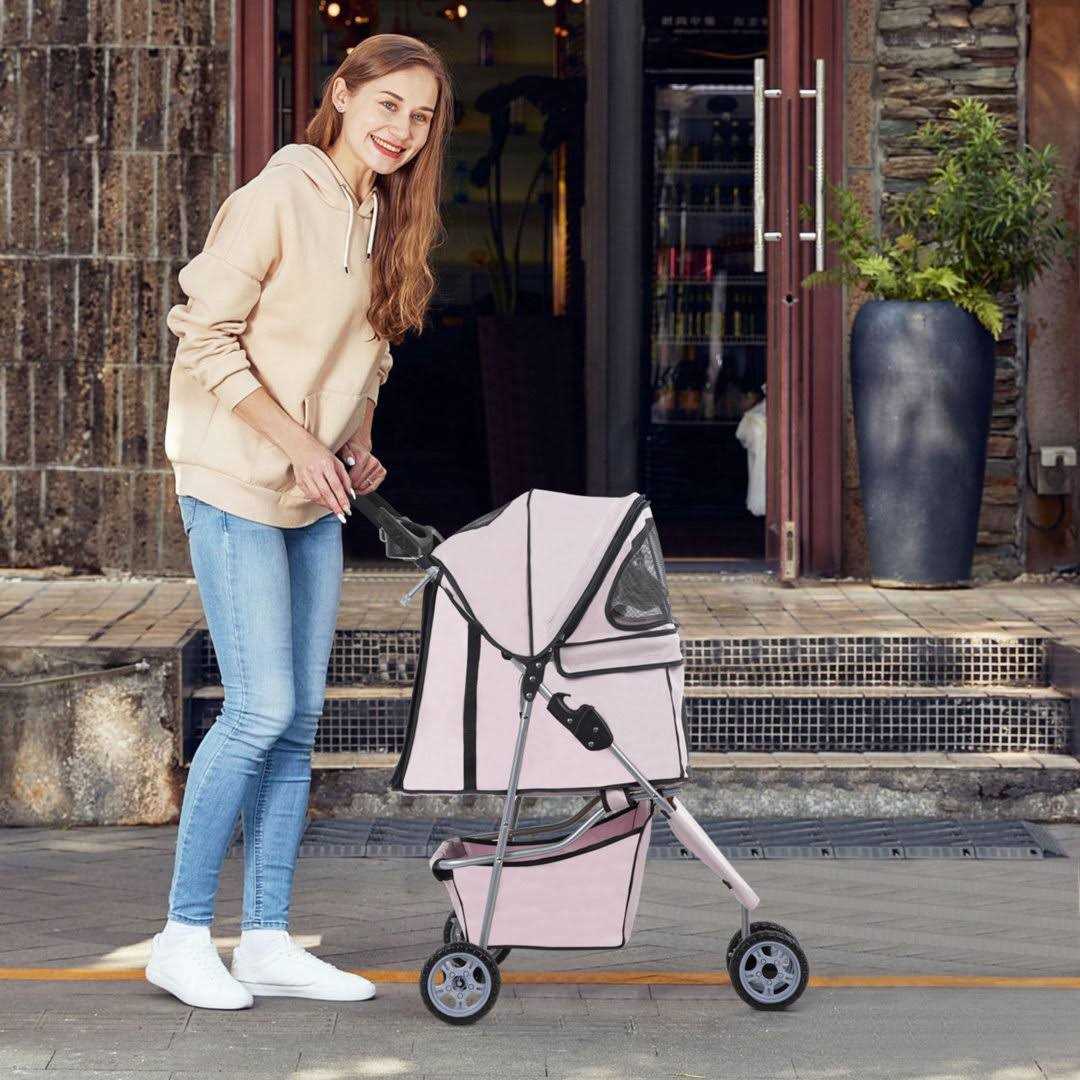 Pet Stroller Folding Carrier V1078